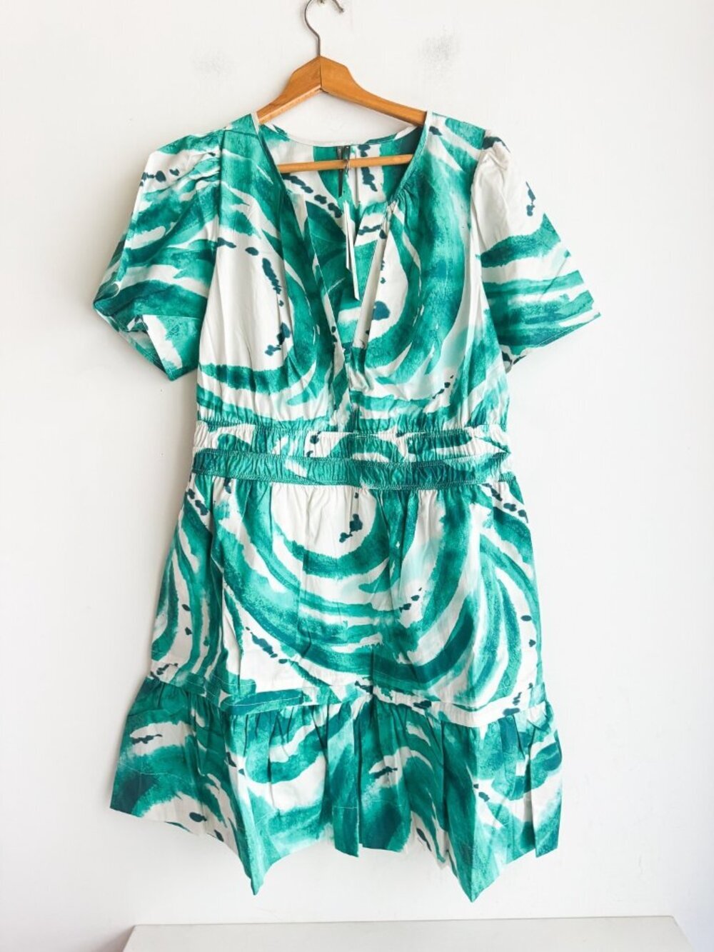 Anthropologie Short Somerset Dress Teal Turquoise Dress XL